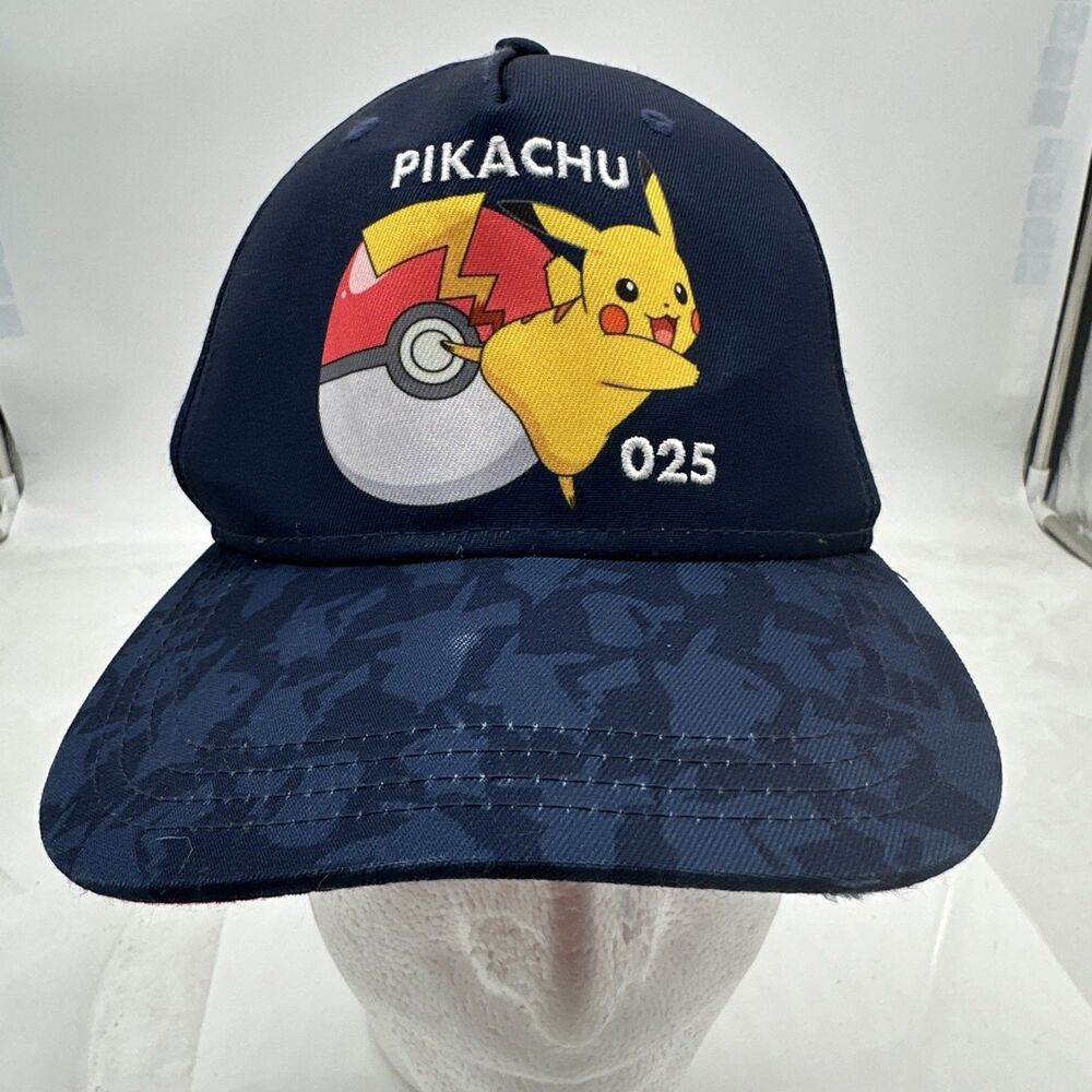Pokemon Pikachu 025 Snapback Baseball Cap Hat Youth Adjustable